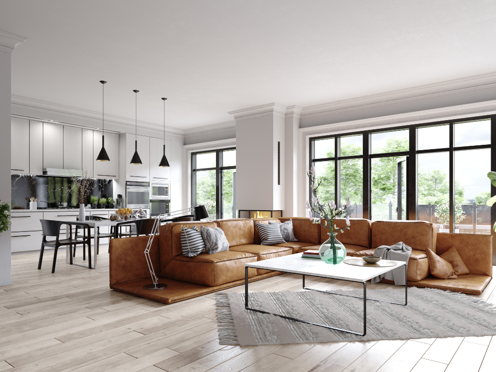 Interior view of a Casa Prestada property